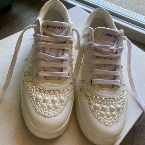SNEAKERS JIMMY CHOO WITH PEARLS - Picture 4 of 6